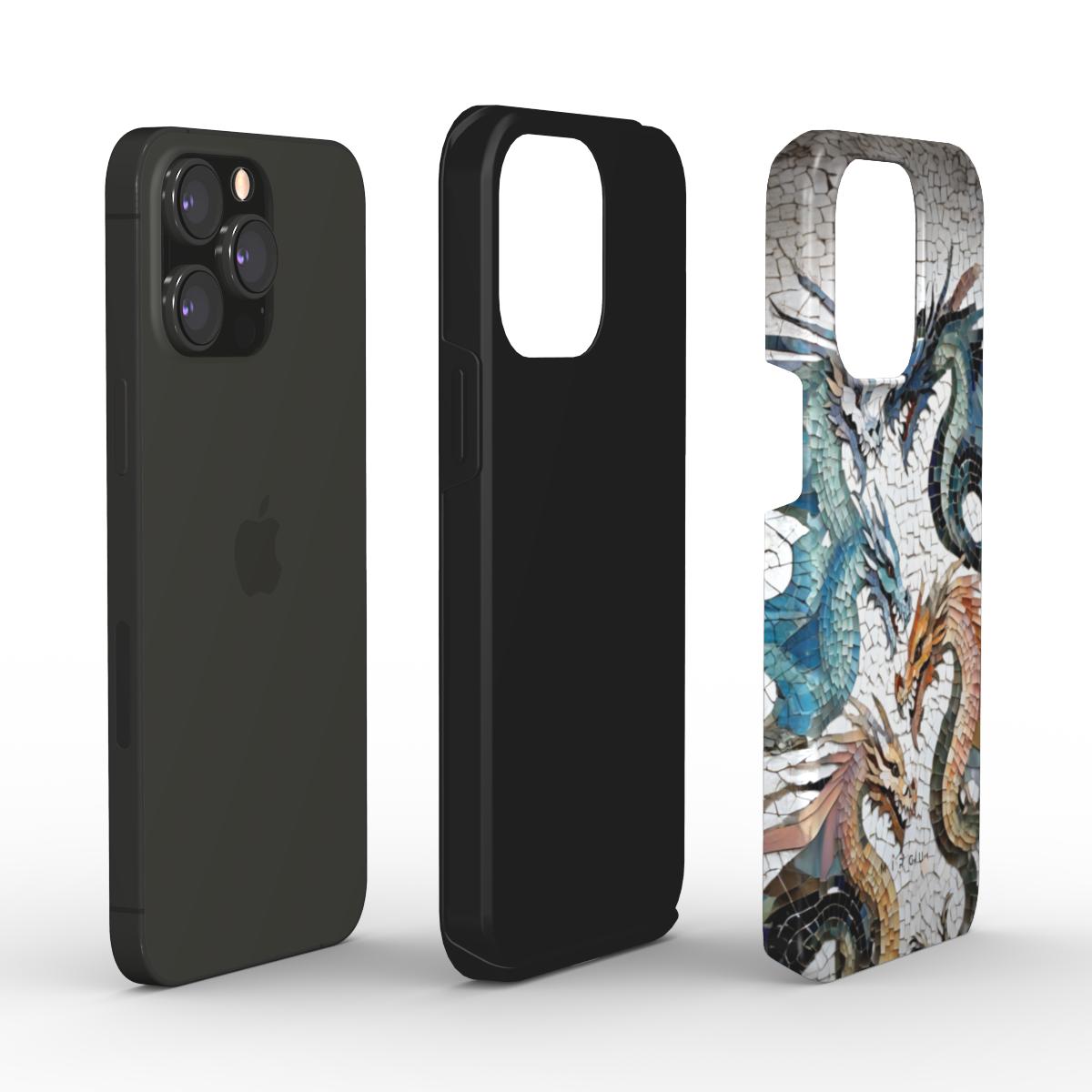 Glass Mosaic Dragons - Tough Phone Case