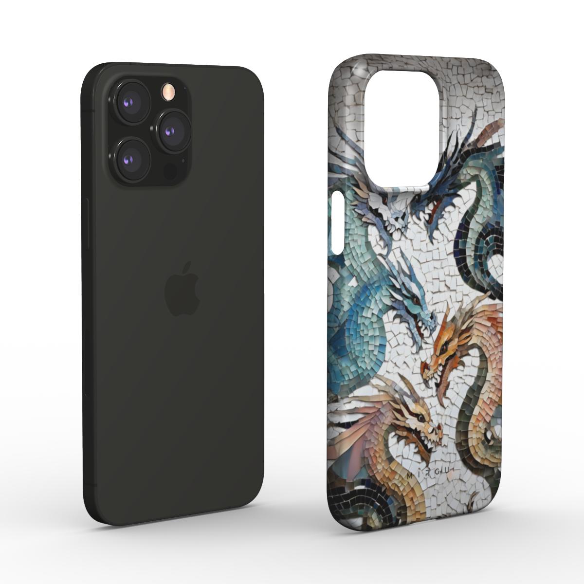 Glass Mosaic Dragons - Snap Phone Case