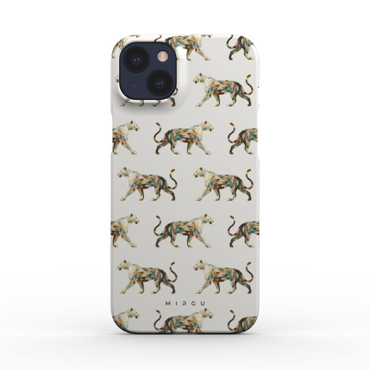 Glass Mosaic Golden Jaguars - Snap Phone Case