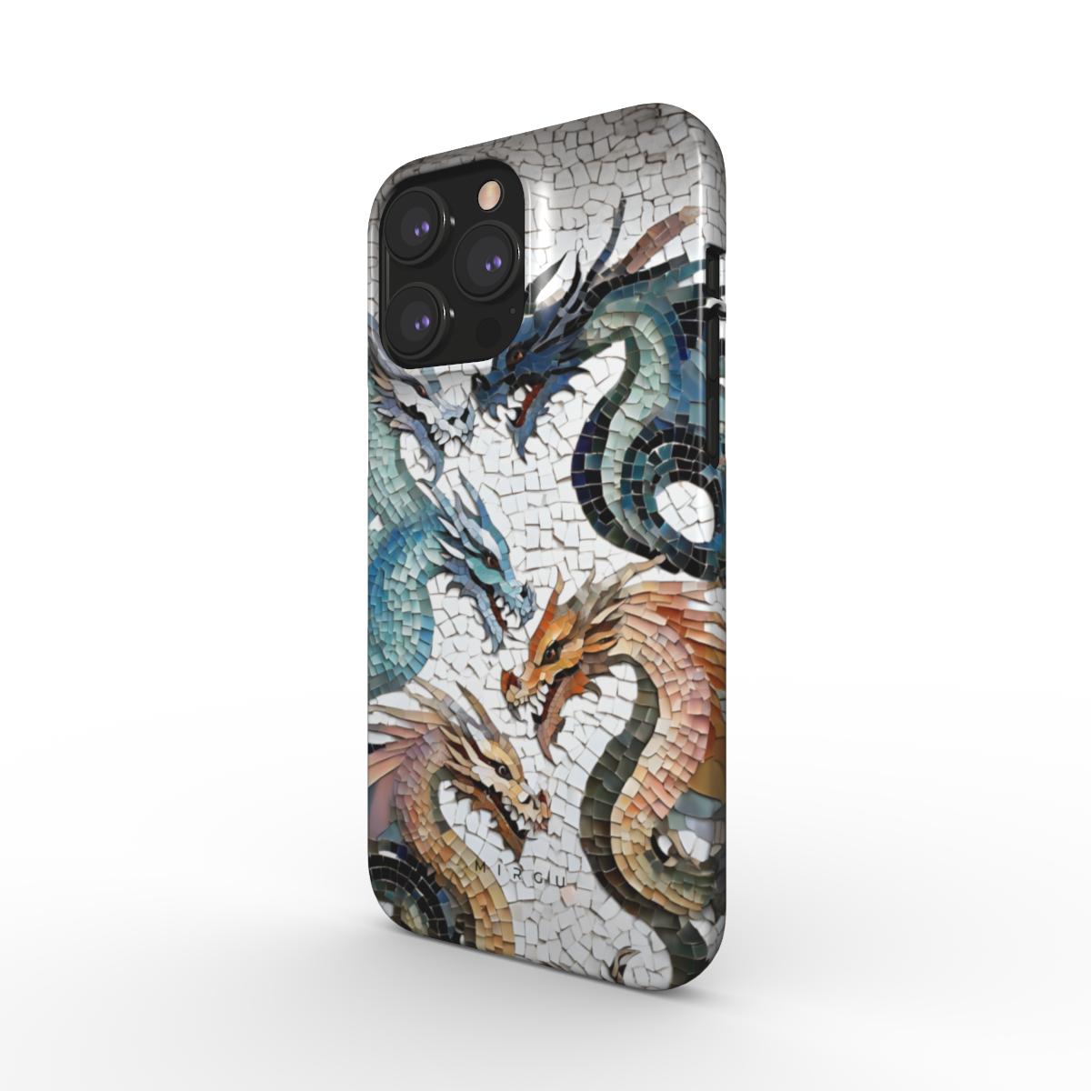 Glass Mosaic Dragons - Snap Phone Case