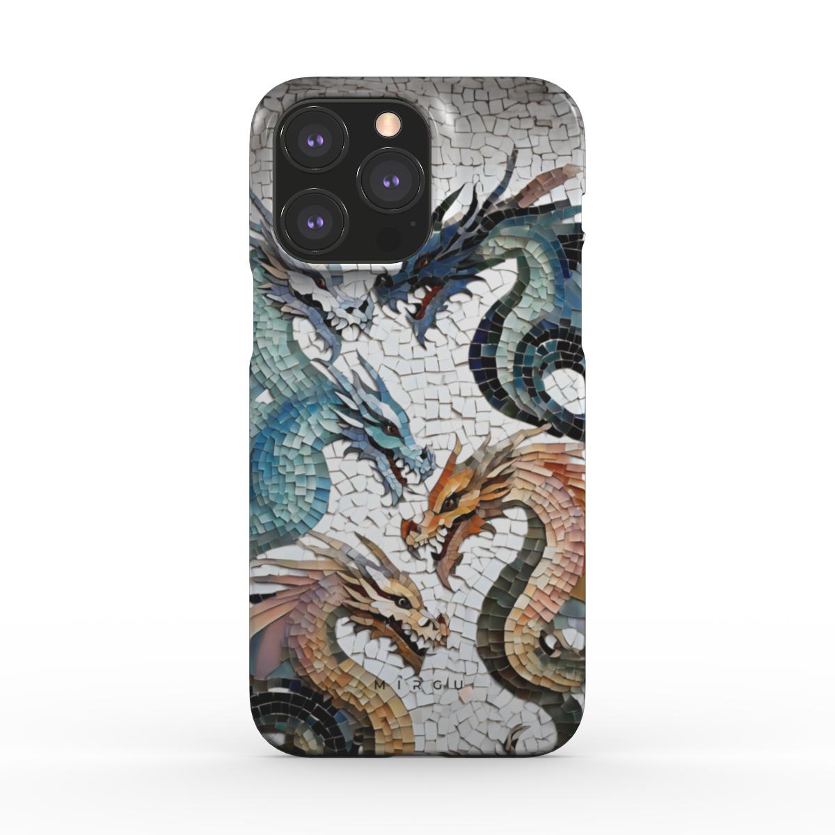 Glass Mosaic Dragons - Snap Phone Case