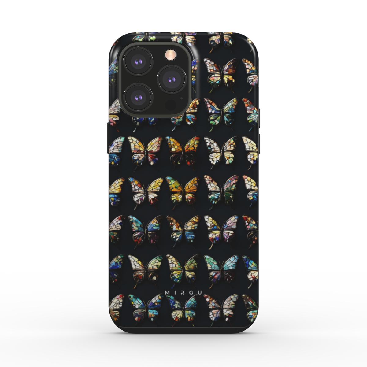 Glass Mosaic Butterflies - Tough Phone Case
