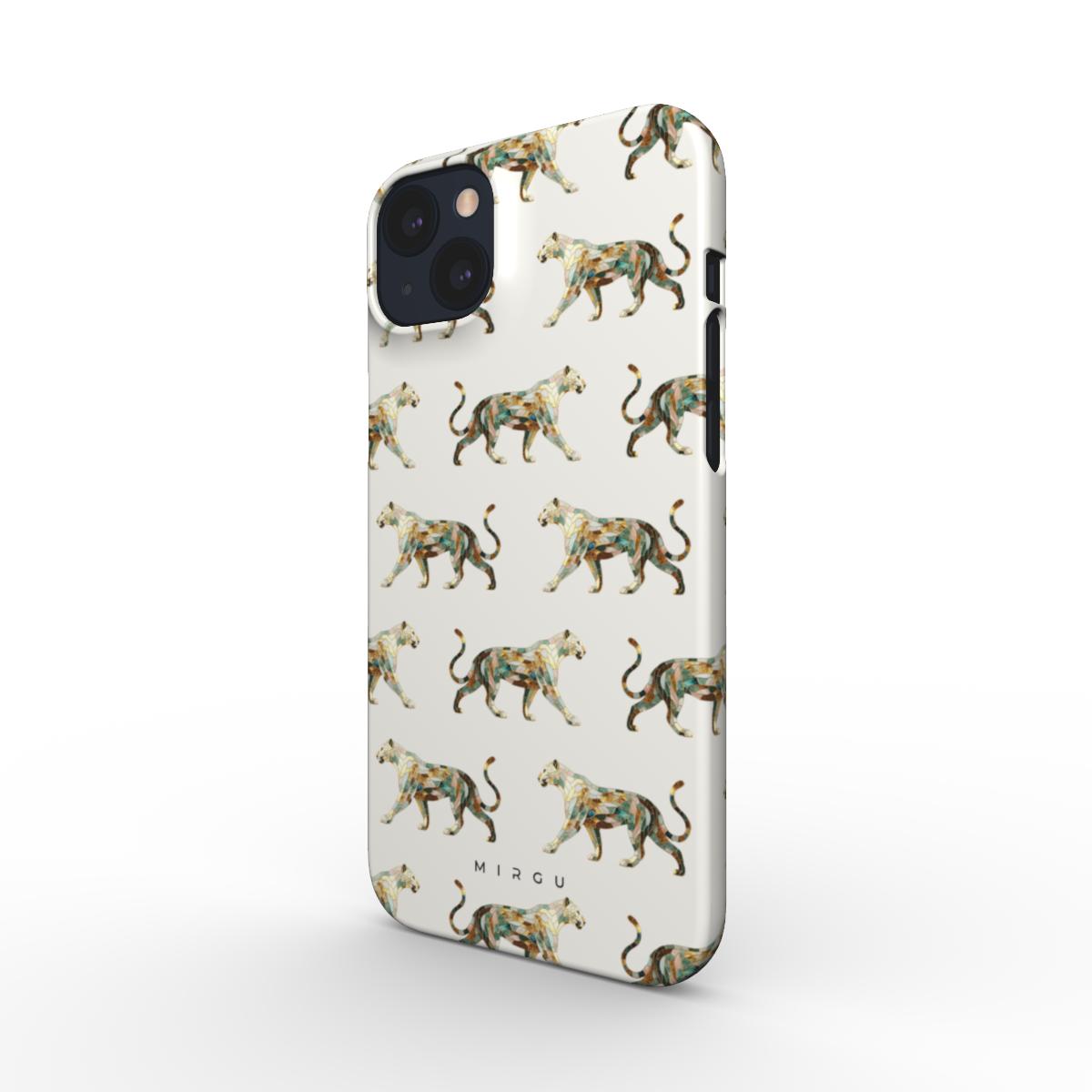 Glass Mosaic Golden Jaguars - Snap Phone Case